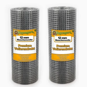 135 m x 0,5 m grillage pour volière, grille métallique, grillage soudé 12mm Aquagart