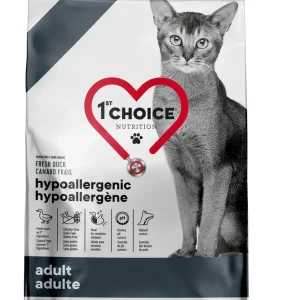 1st Choice – Chat Hypoallergène Canard – Nourriture Sèche Sans Grains pour Chats