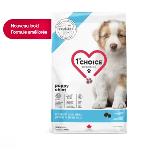 1ST CHOICE – Formule Chiot Moyenne et Grande Race pour chien