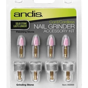 4 meules et 4 pierres de finition de remplacement pour meule à griffes Andis Lithium