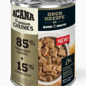 Acana, conserve de nourriture pour chien au canard avec bouillon d’os – Animalerie en ligne animauxenligne.com