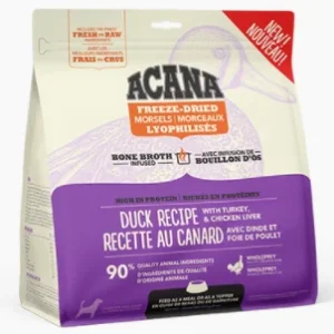 ACANA LYOPHILISÉE, Nourriture pour chiens recette au canard en morceaux, 227g ( 8 oz )