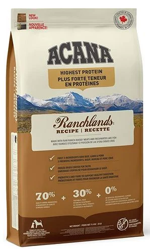 ACANA Plus forte teneur en protéines, Nourriture pour chien Ranchlands