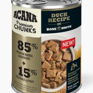 ACANA PREMIMUM CHUNKS, Conserve pour chiens au canard avec bouillon d’os