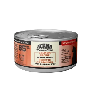 Acana Premium – Chat Pâté de Saumon avec Bouillon d’Os – Nourriture Humide pour Chats