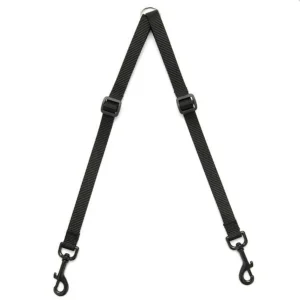 Accoupleur ajustable ou attache à laisse double ajustable pour chien 1/2″ x 16″ à 36″