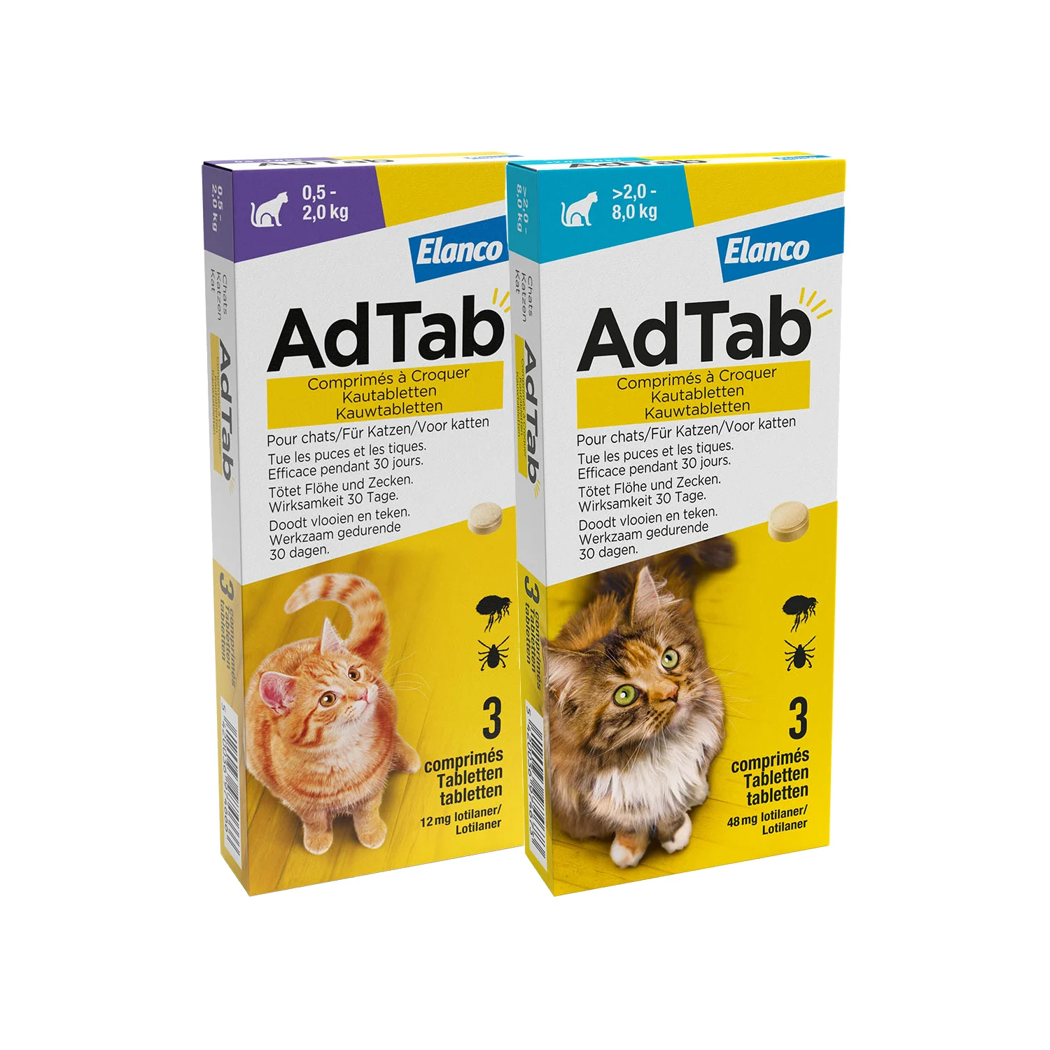 AdTab Comprimés à Croquer pour Chat