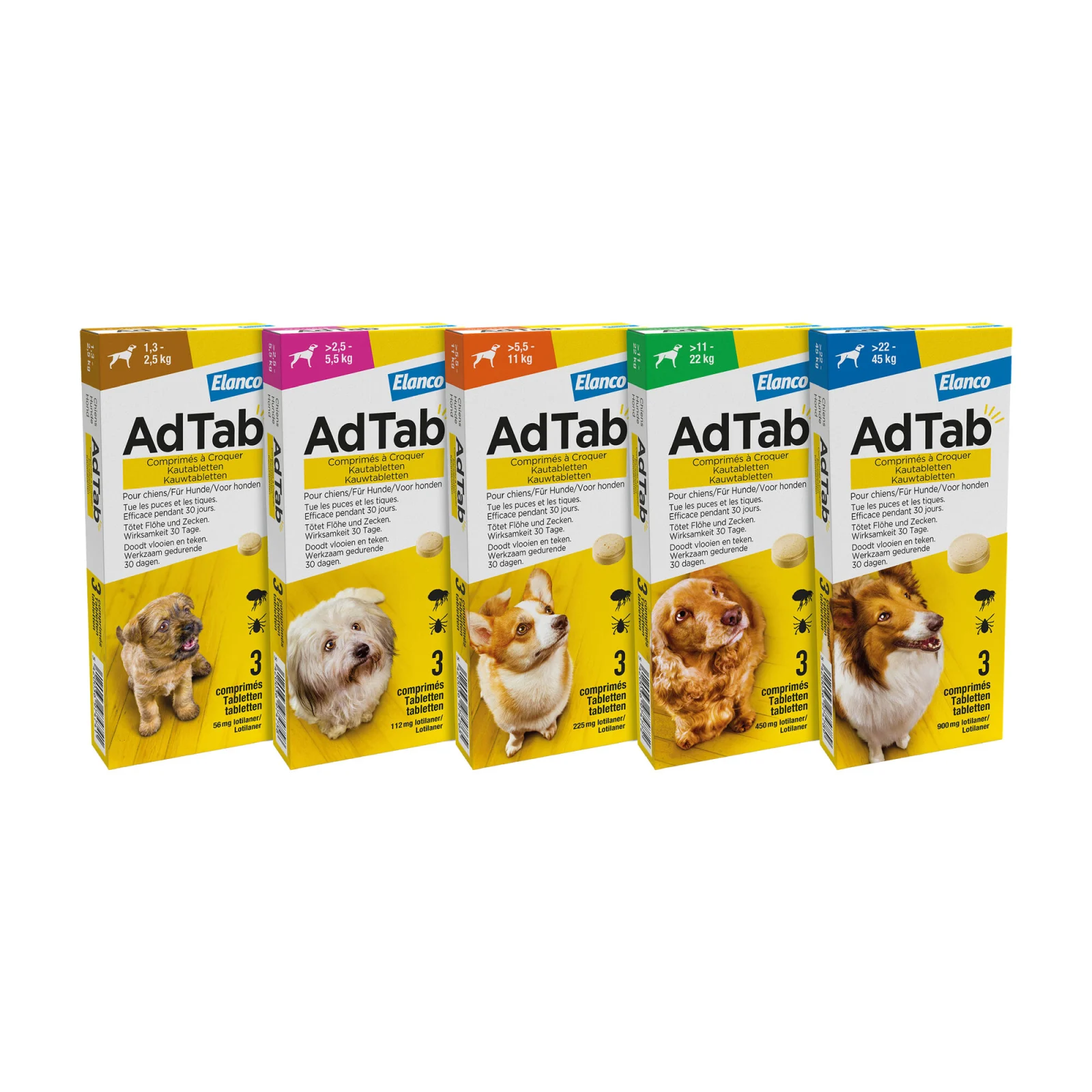 AdTab Comprimés à Croquer pour Chien