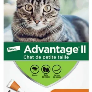ADVANTAGE II, Anti puces pour chats de 2.3 kg à moins de 4 Kg , 4 doses