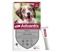 Advantix Chien Moyen entre 10 et 25 kg – Pipettes pour chien contre 6 parasites – Traitement et protection pour votre chien pendant 4 semaines – 6 x 2,5 ml – Comparez les prix et achetez sur