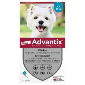 Advantix® petit chien, de 4 kg à 10 kg