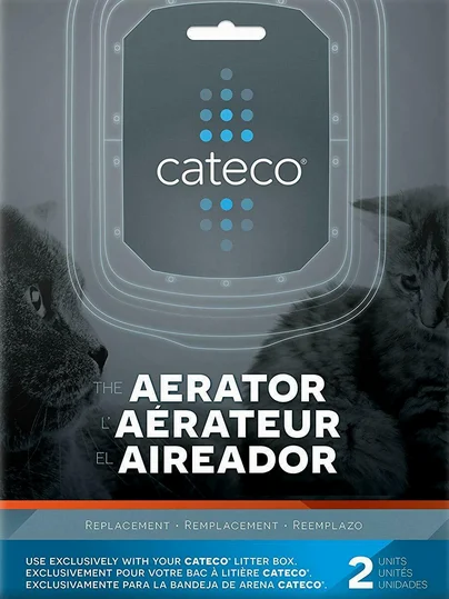 Aérateur de remplacement pour bac à litière, Cateco, 2 unités