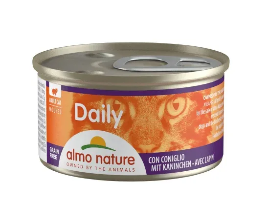 Almo Nature Daily – Grain Free Mousse Avec Lapin Boîte 85 Gr Animal