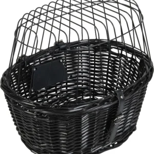 Animal Boulevard panier à vélo en osier pour guidon - noir