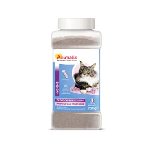 Animalis - Désodorisant pour Litière Parfum Talc Bébé pour Chat - 700g
