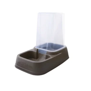 Animalis - Distributeur 2en1 Croquettes/Eau Marron pour Chien - 8L