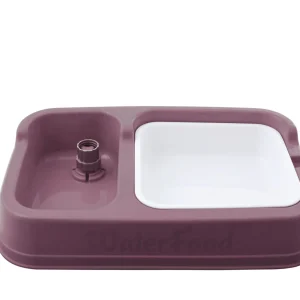 Animalis - Distributeur Eau/Croquettes pour Chien - Rouge
