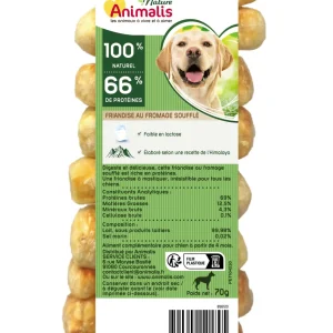Animalis - Friandises au Fromage Souflé pour Chien - 70g