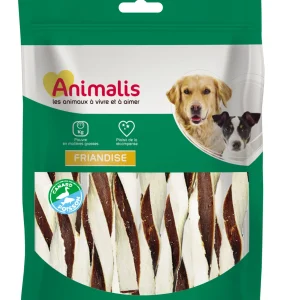 Animalis - Friandises Sandwiches Canard et Poisson pour Chien - 100g