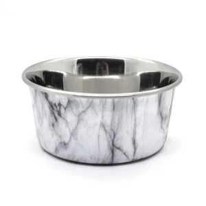 Animalis - Gamelle en Inox Antidérapante Marble pour Chiens