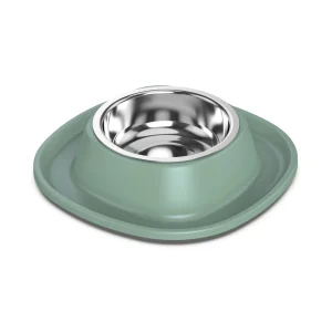 Animalis - Gamelle en Inox Soft Vert pour Chat