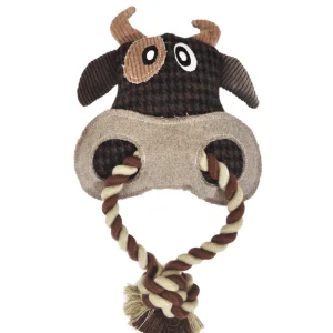 Animalis - Jouet Bœuf Corde + Laine Recyclée pour Chiens - 22cm