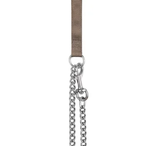 Animalis - Laisse Métal Confort 20mm et 100cm pour Chien - Taupe