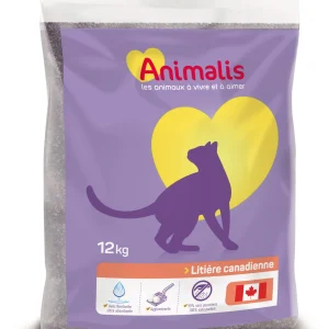 Animalis - Litière Canadienne Agglomérante pour Chat - 12Kg