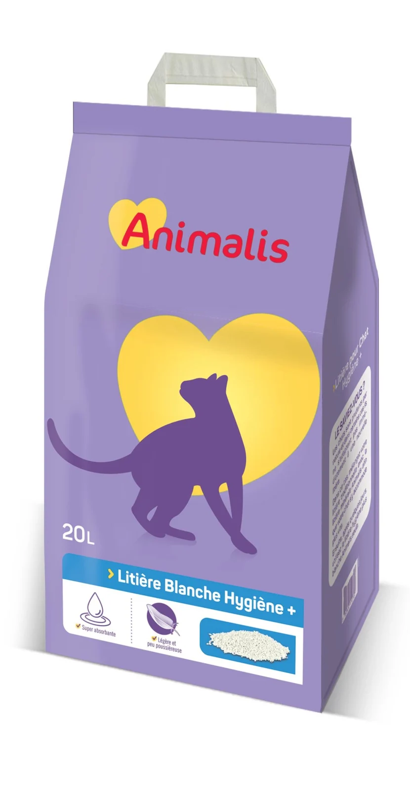 Animalis - Litière Hygiène Plus Blanche