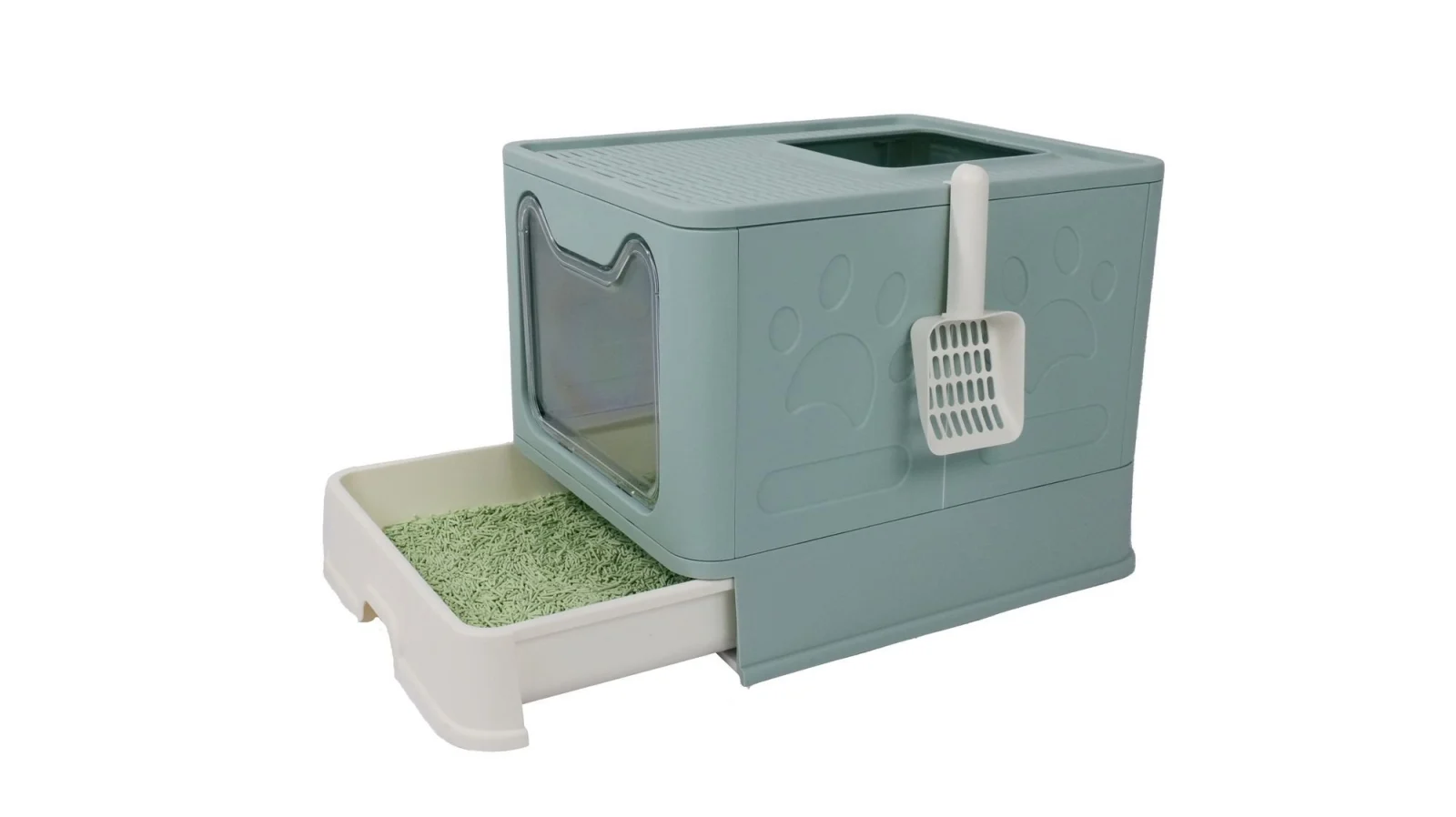 Animalis - Maison de Toilette IN et OUT pour Chat - 51x41x38cm - Image 2