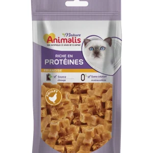 Animalis Nature - Friandises Cube de Poulet pour Chat - 50g