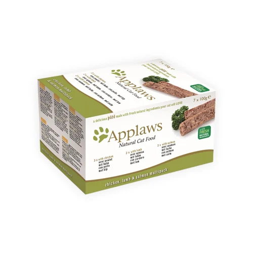 Applaws Cat - Multipack Pâté au Poulet, à l'Agneau et au Saumon