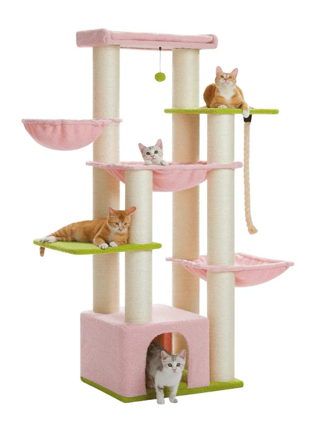 Arbre à Chat Maine Coon XXL Rose | Orélia