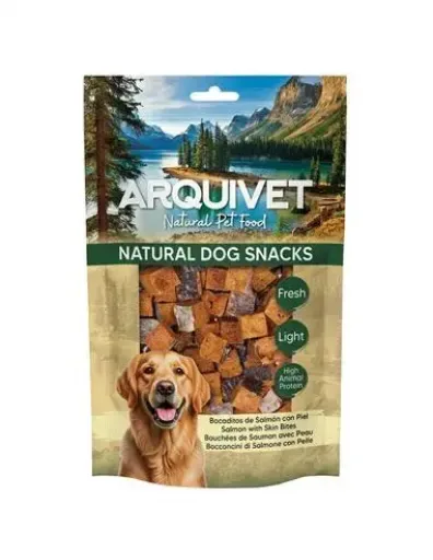 Arquivet Bouchées de Saumon avec Peau pour Chiens – France