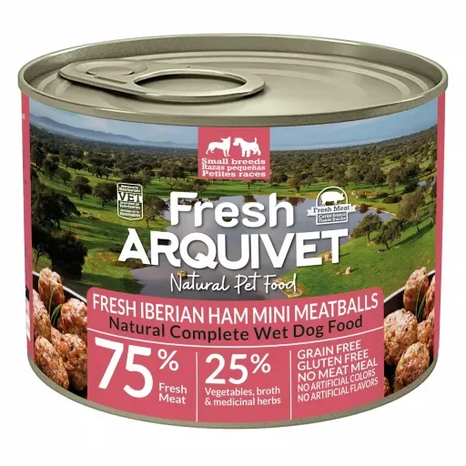 Arquivet Mini Boulettes au Jambon Ibérique, Patate Douce et Brocoli pour Chiens – France
