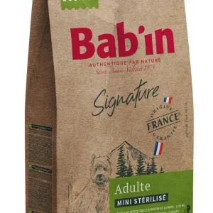 Bab'in - Croquettes Poulet pour Chien Mini Stérilisé