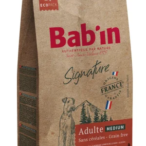 Bab'in - Croquettes sans Céréales Poulet pour Chien Medium