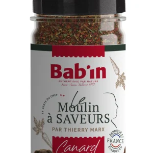Bab'in - Moulin à Saveurs Mélange Aromatique Canard & Carottes pour Chiens et Chats - 45g