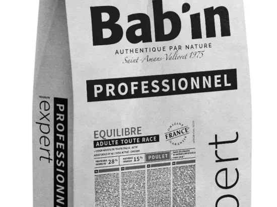 BAB’IN PROFESSIONNEL ADULTE EQUILIBRE (tte race) 20 KG Animal