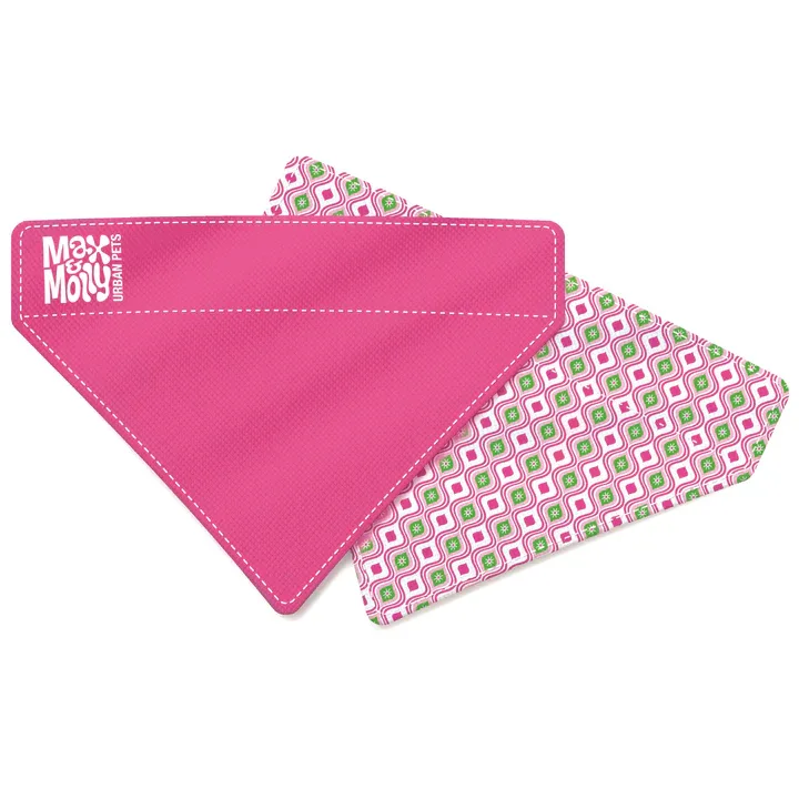 Bandana réversible Rétro rose (L) – Max & Molly J’ai plus de croquettes