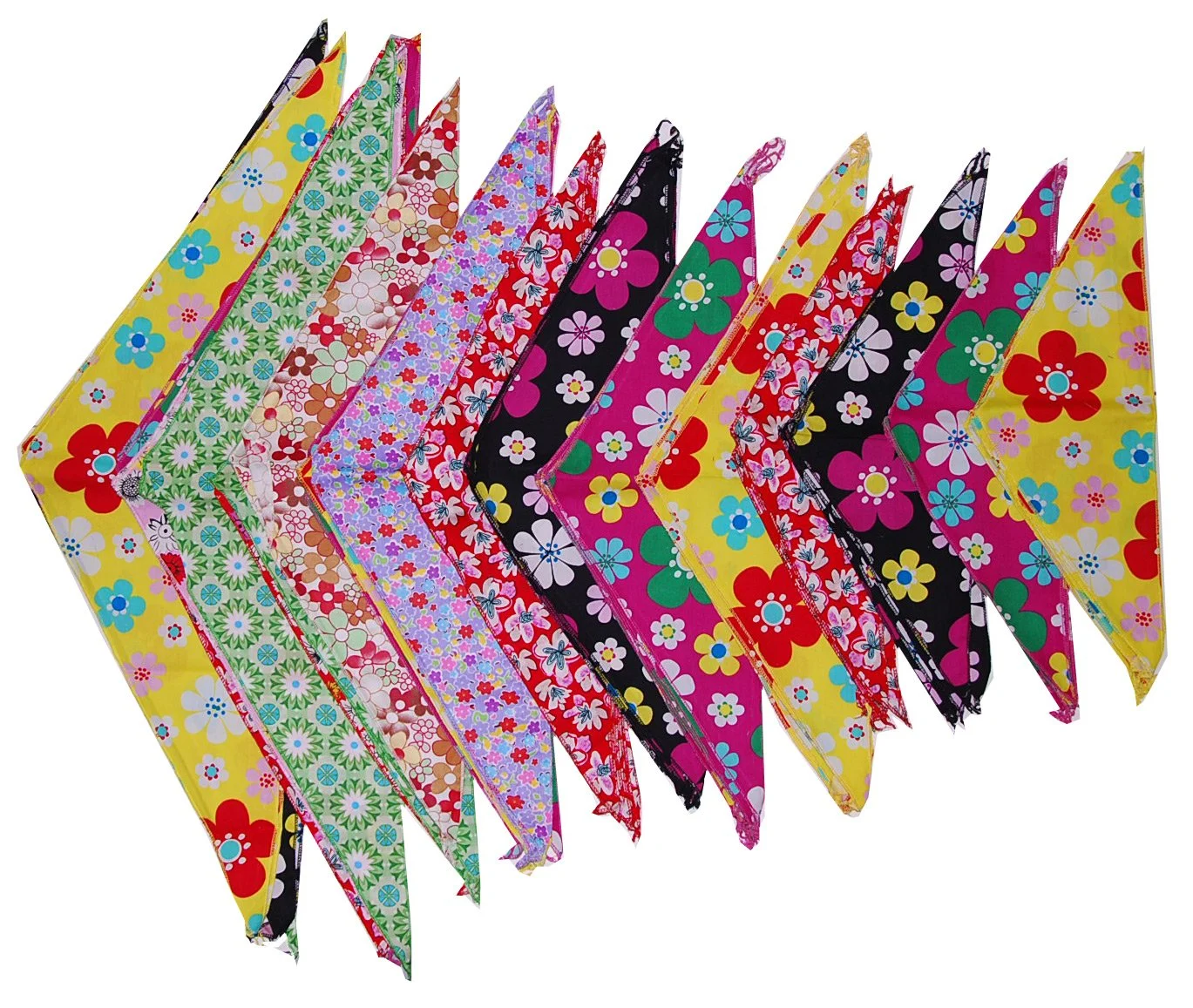 Bandanas ou foulards pour animaux, modèle Flower (72 unités), Cozymo