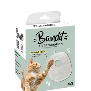 Bandit - Kit de Filtration pour Fontaine à Eau - x4