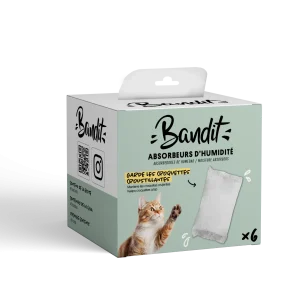 Bandit - Sachets Asorbeurs Humidité pour Distributeur Croquettes - x6