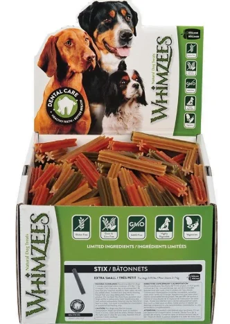 Bâtonnet dentaire naturelle pour chien, Whimzees Stix
