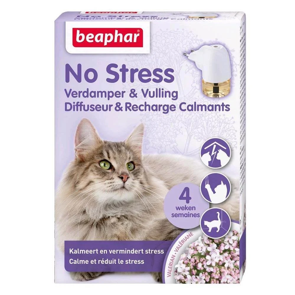 Beaphar - Diffuseur + Recharge Calmant 30J No Stress pour Chat - 30ml