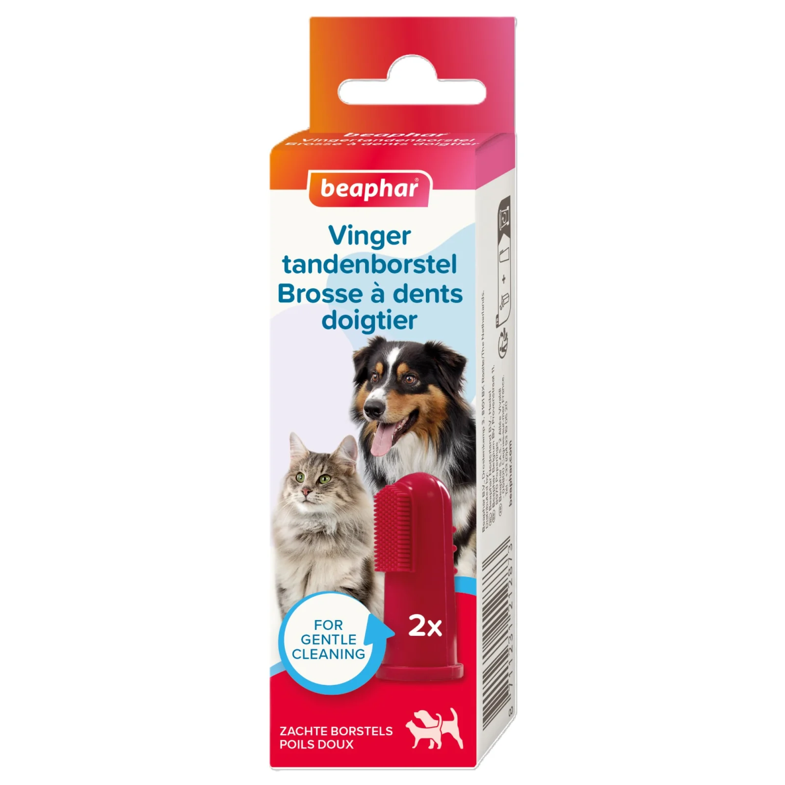 Beaphar - Doigtier Brosse à Dents pour Chiens et Chats