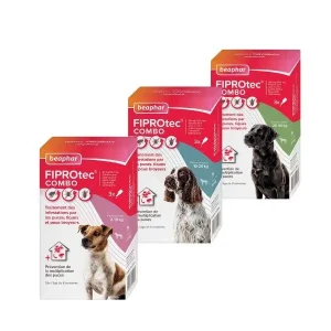 Beaphar FIPROtec Combo – 3 pipettes pour chien