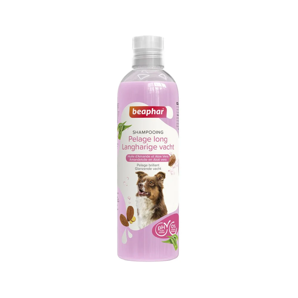 Beaphar Shampooing pour chiens à poil long } Chiens