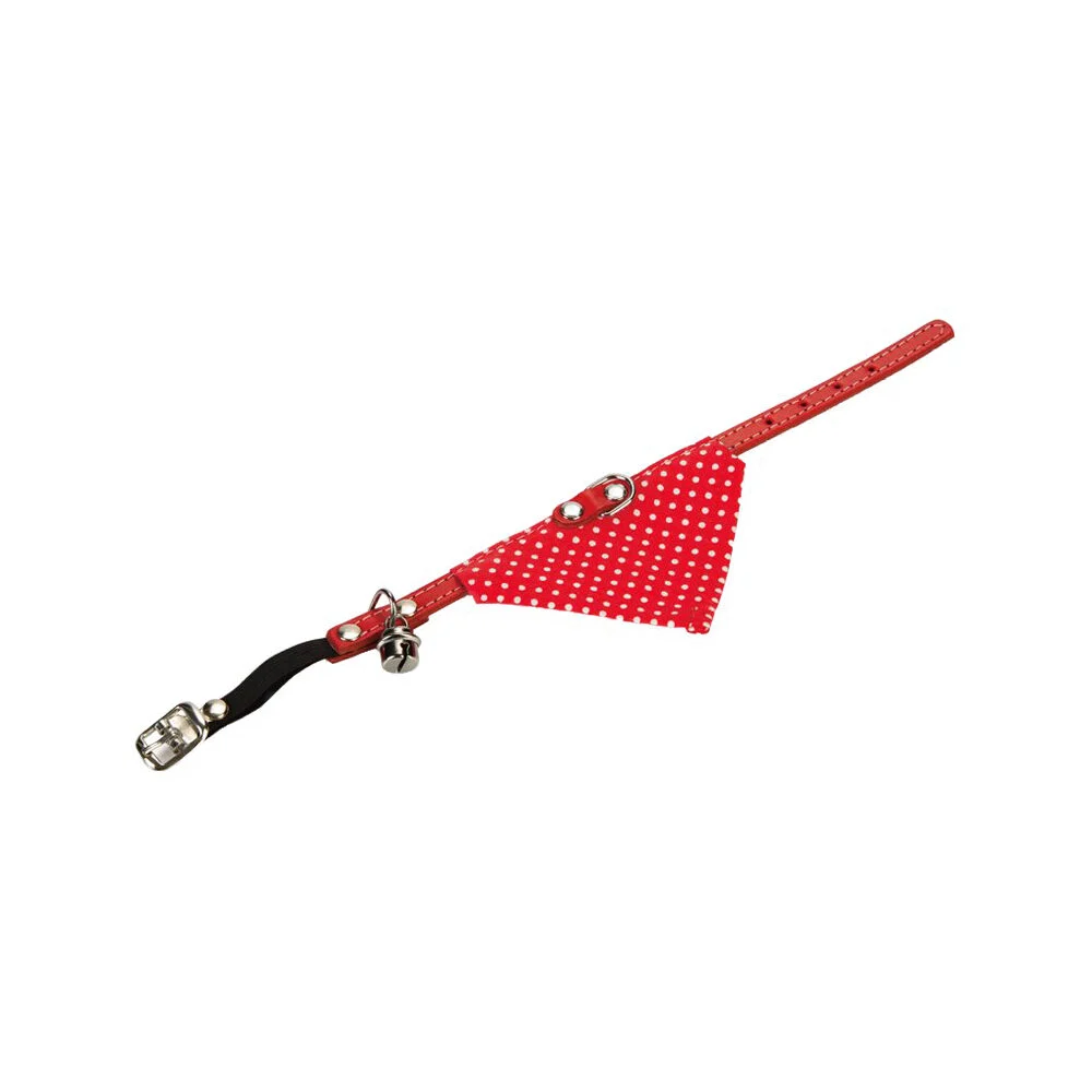 Beeztees Collier pour chat - Tissu rouge