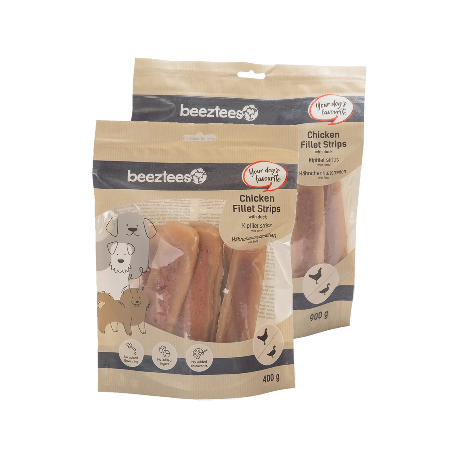 Beeztees Lanières de Filet de Poulet avec Canard